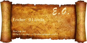 Ender Olinda névjegykártya